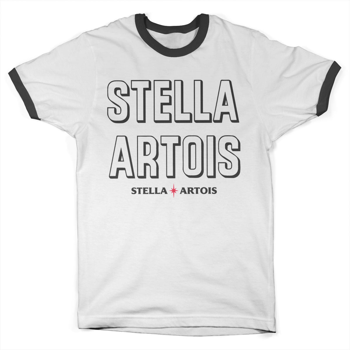 Stella Artois Retro Wordmark Ringer Tee