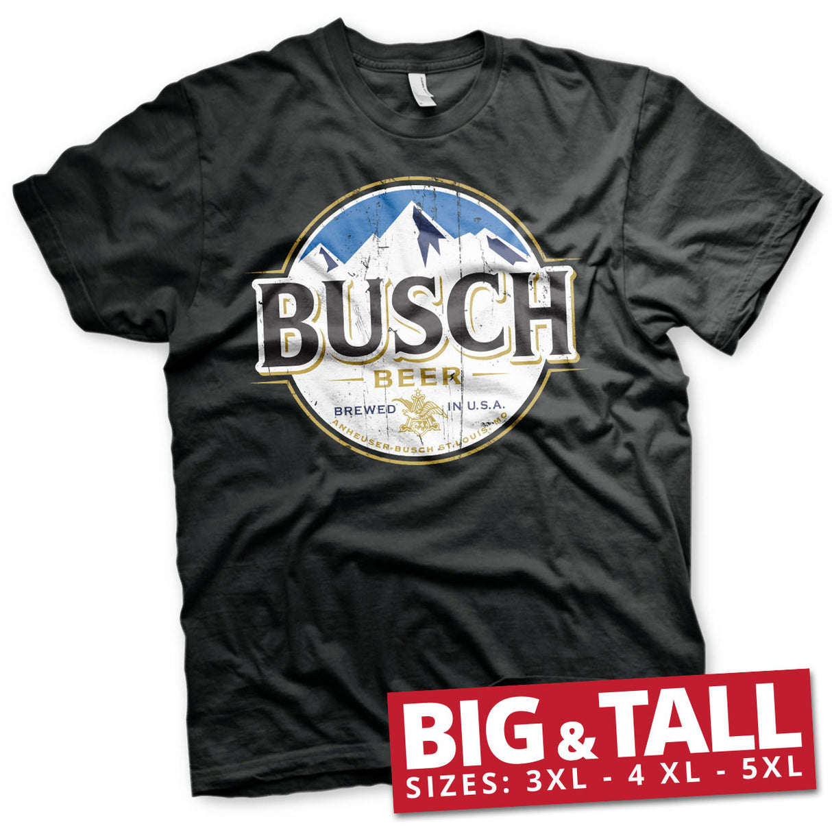 Busch Beer Vintage Label Big & Tall T-Shirt