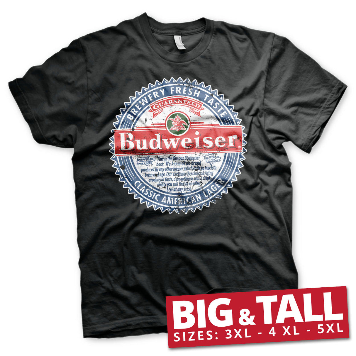 Budweiser American Lager Big & Tall T-Shirt