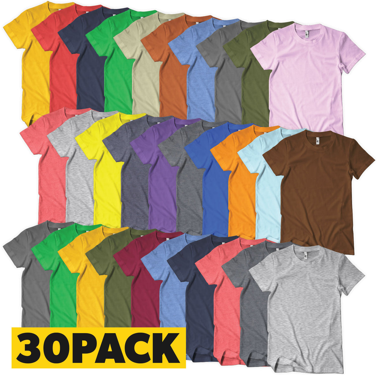 T-Shirts Megapack FÃ¤rg - 30 pack