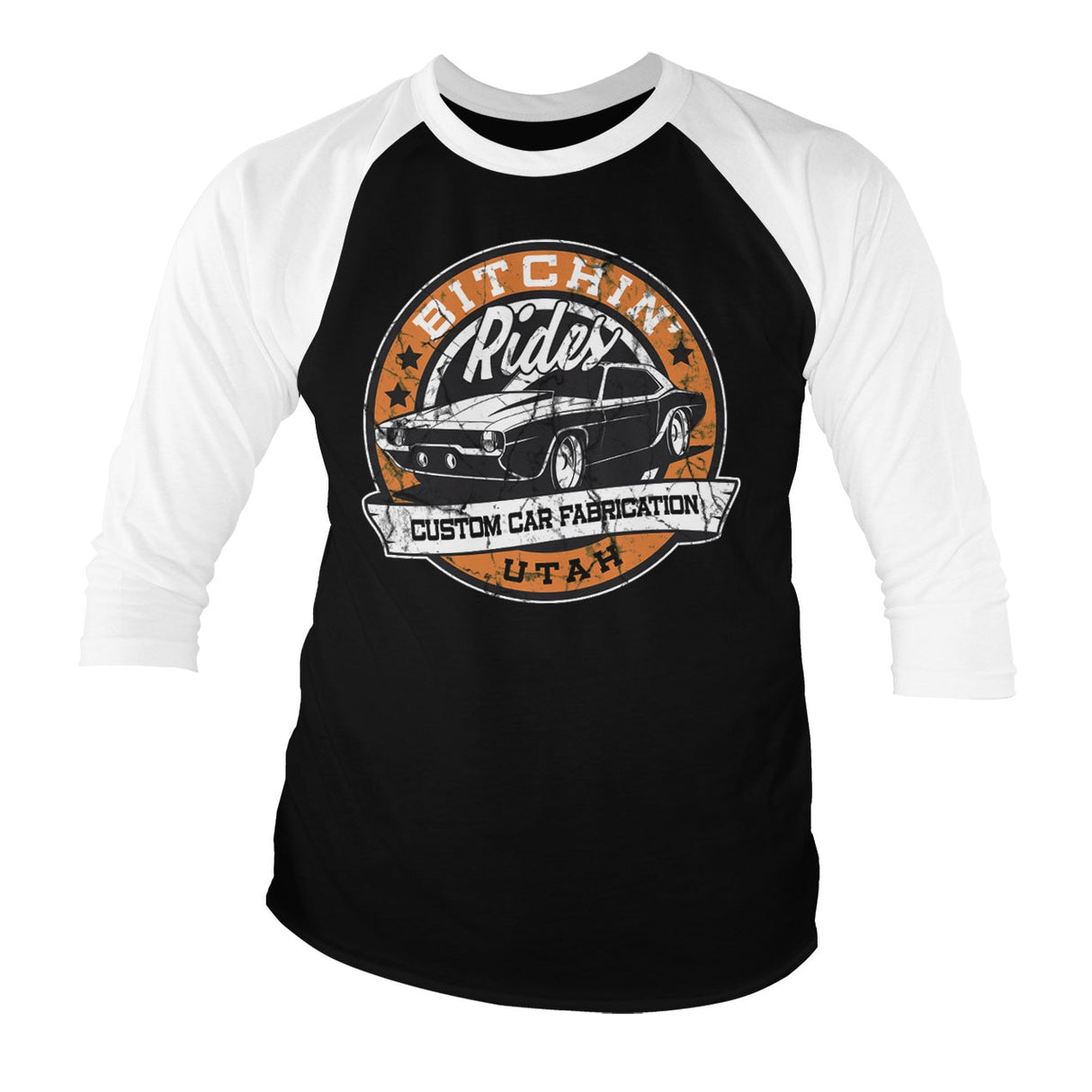 Bitchin' Rides - Utah Baseball 3/4 Sleeve Tee