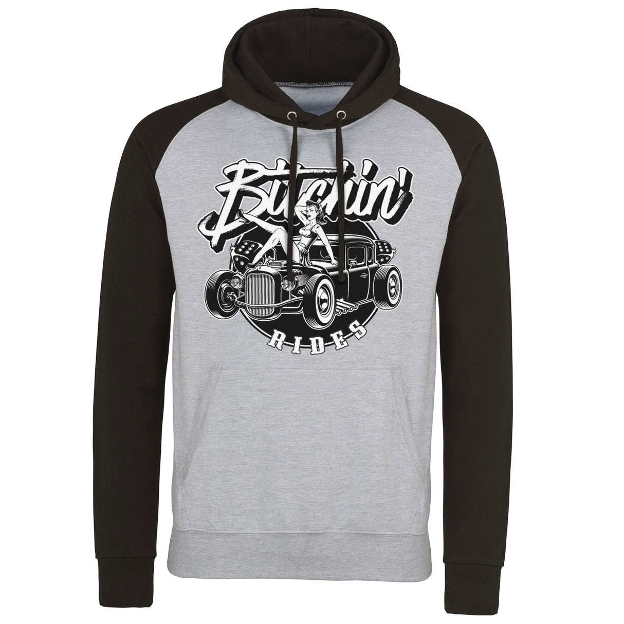 Bitchin' Rides - Hot Rod Hot Girls Baseball Hoodie