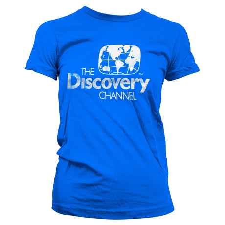 Discovery Channel Distressed Logo Girly Tee