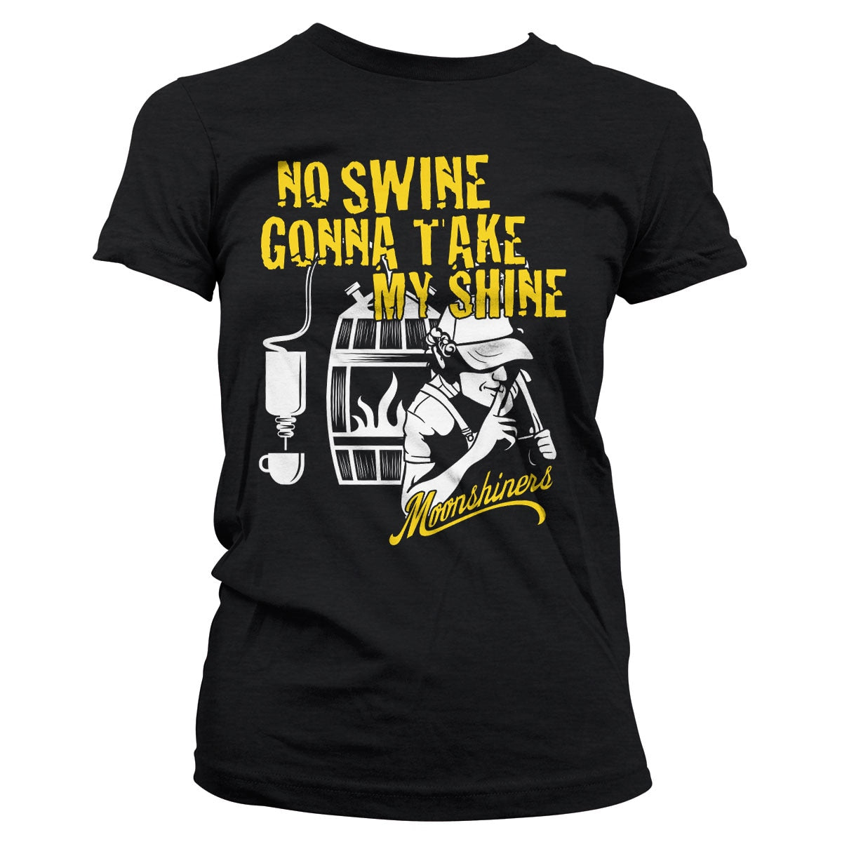 No Swine Gonna Take My Shine Girly Tee