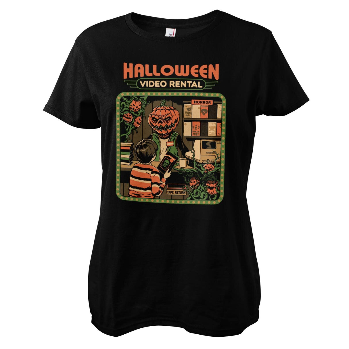 Halloween Video Rental Girly Tee