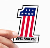 Evel Knievel No. 1 Sticker