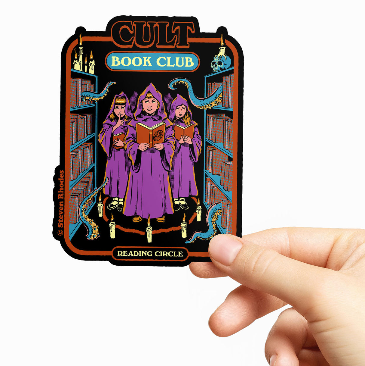 Steven Rhodes - Cult Book Club Sticker