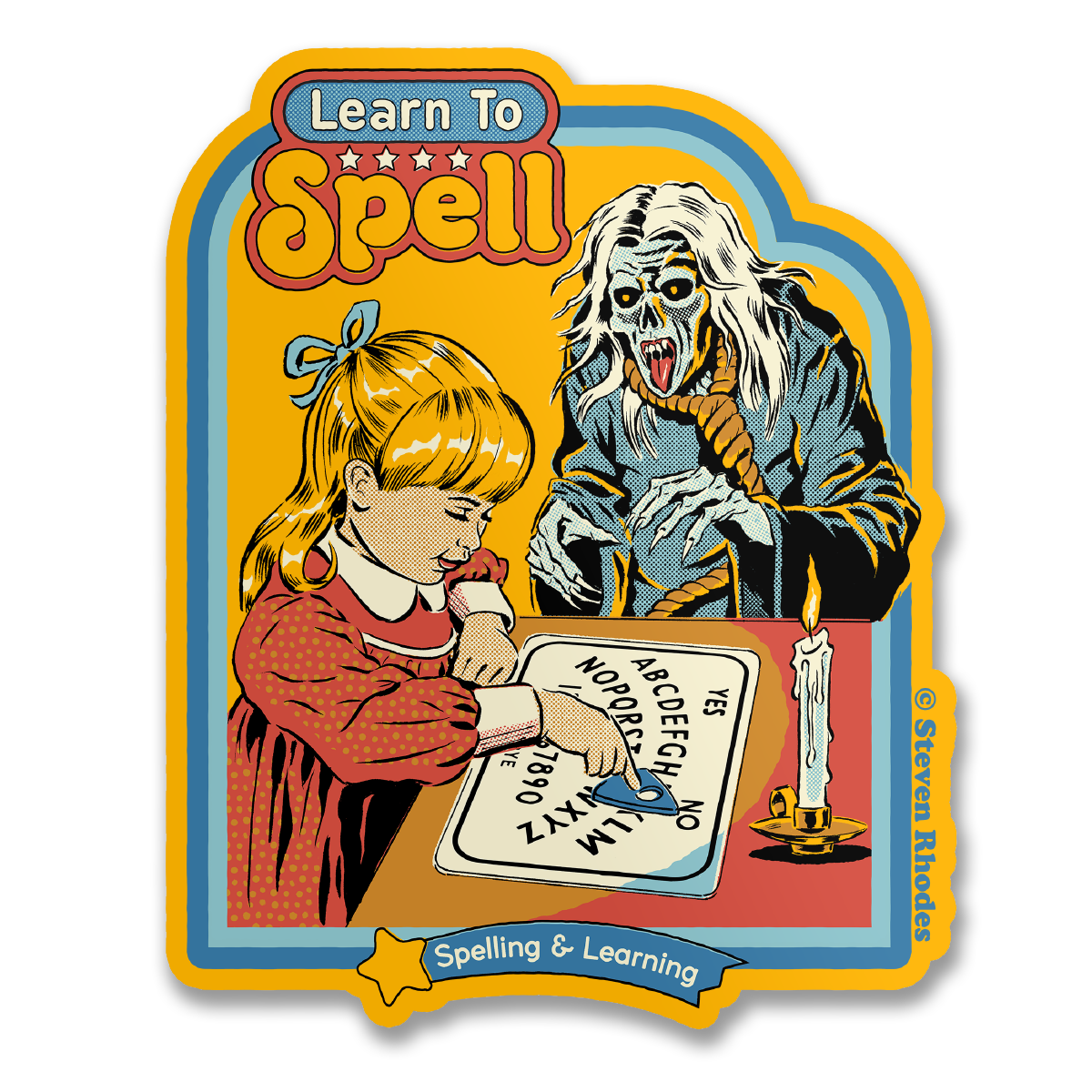 Steven Rhodes - Learn To Spell Sticker