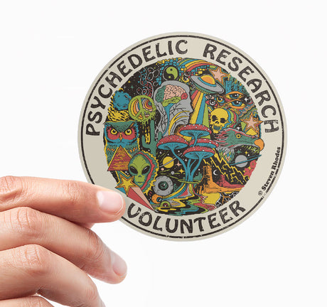 Steven Rhodes - Psychedelic Research Volunteer Sticker