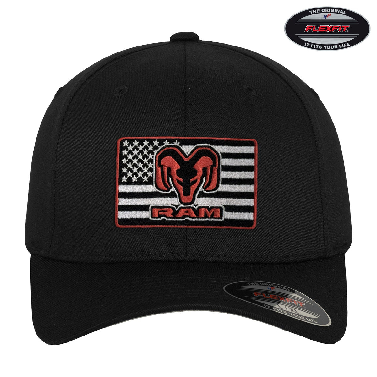 RAM Trucks Flag Patch Baseball Cap