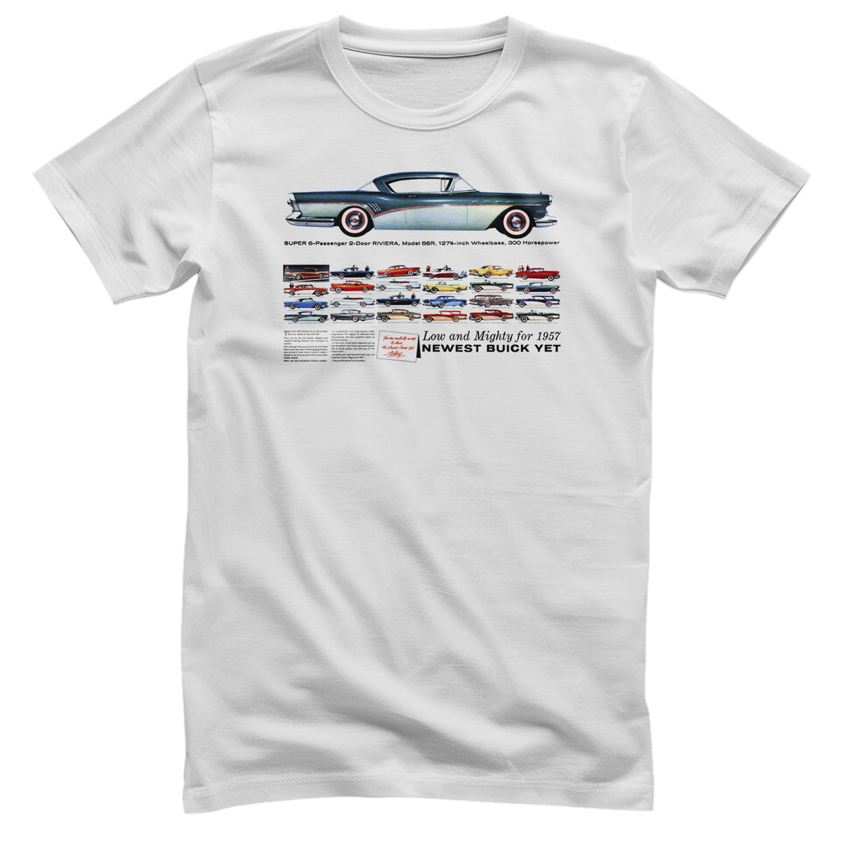 Buick - Low and Mighty Riviera Vintage Add T-Shirt