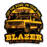 Chevy Blazer Off The Road Sticker