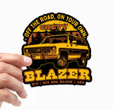 Chevy Blazer Off The Road Sticker