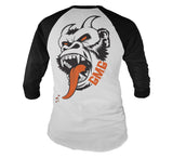 Deamon Monkey Baseball Long Sleeve Tee