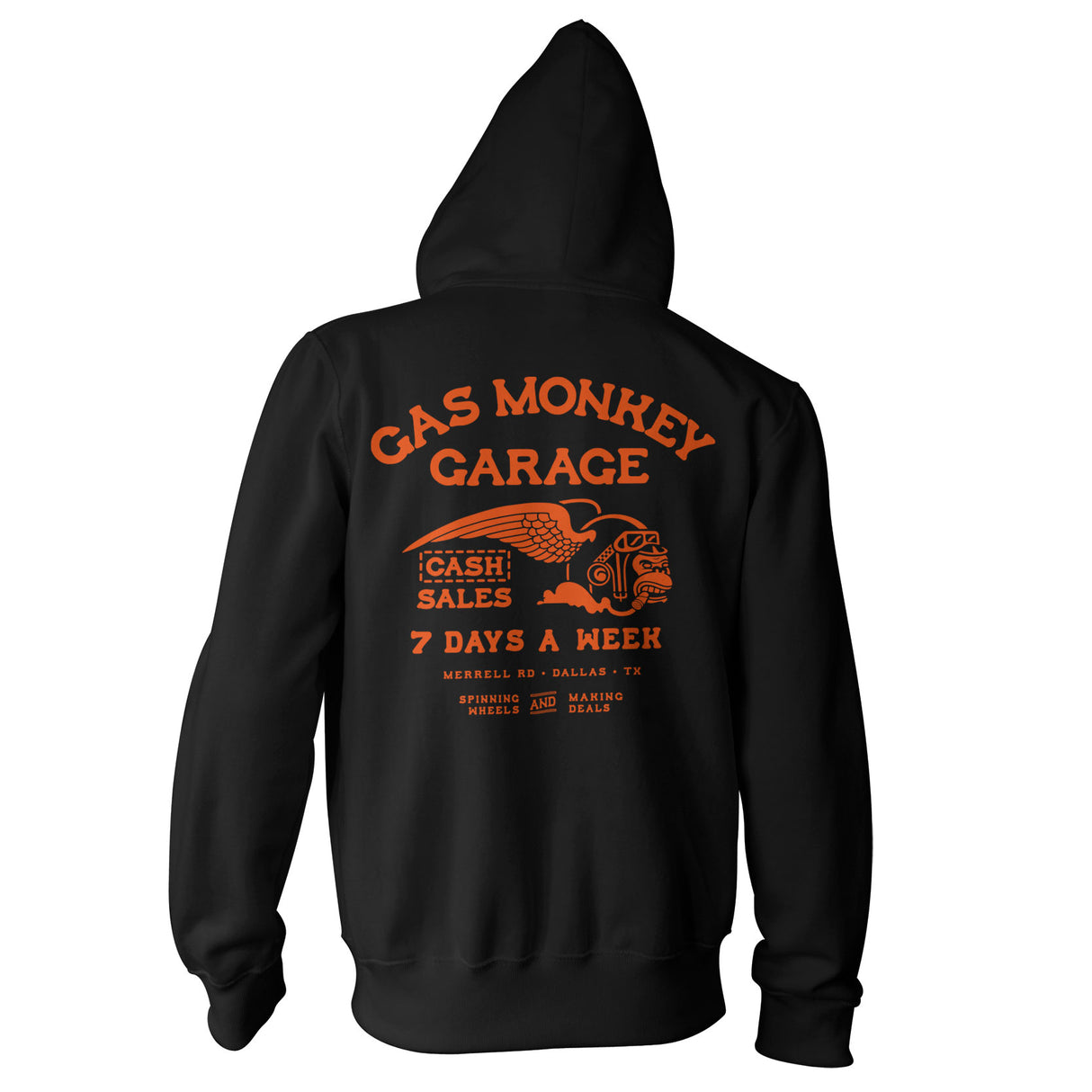 Cash Monkey Zipped Hoodie