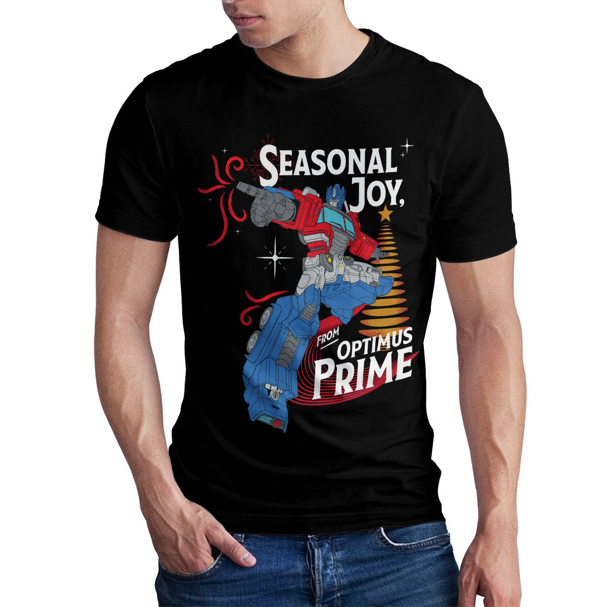 Seasonal Joy From Optimus Prime T-Shirt