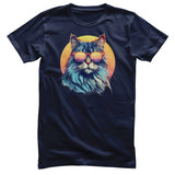Sunset Cat Shades Tee