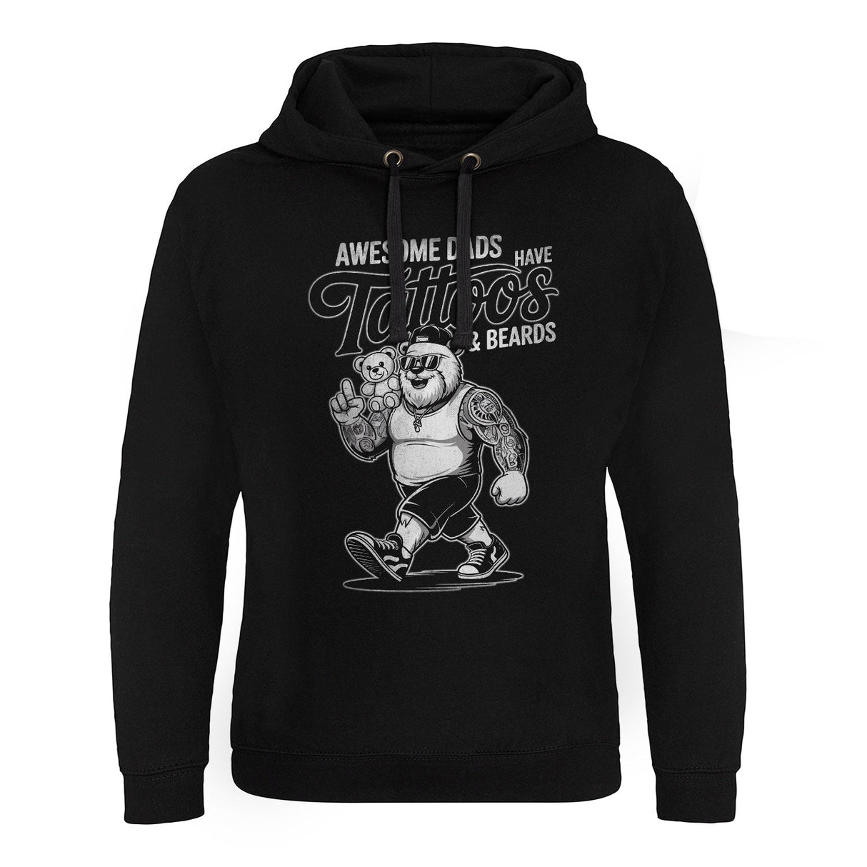 Awesome Dads Have Tattoos & Beards Epic Hoodie