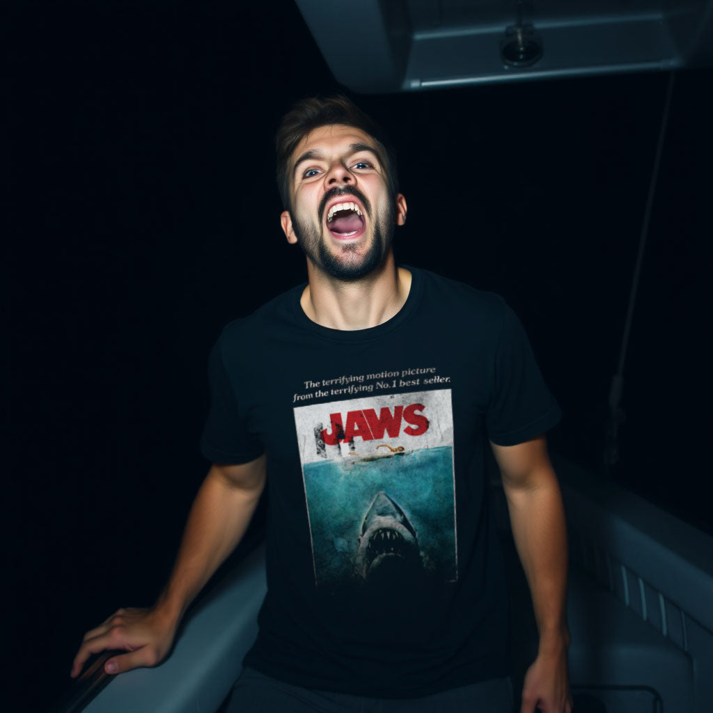 JAWS Washed Poster T-Shirt