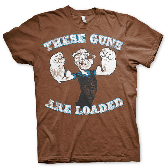 Popeye - These Guns Are Loaded T-Shirt – Shirtstore