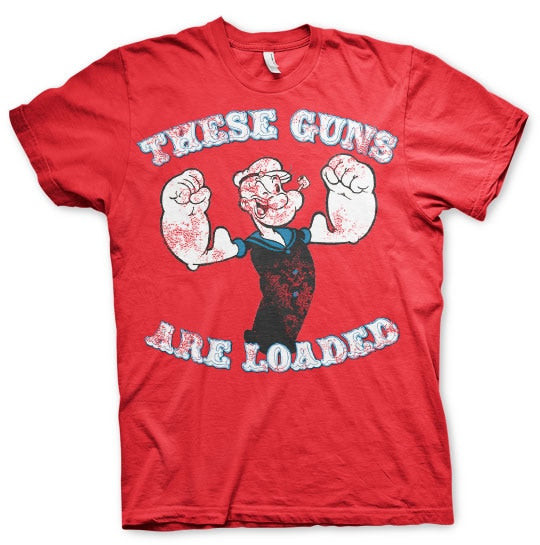 Popeye - These Guns Are Loaded T-Shirt – Shirtstore