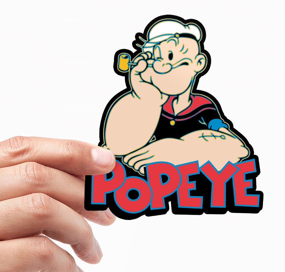 Popeye Color-Off Sticker