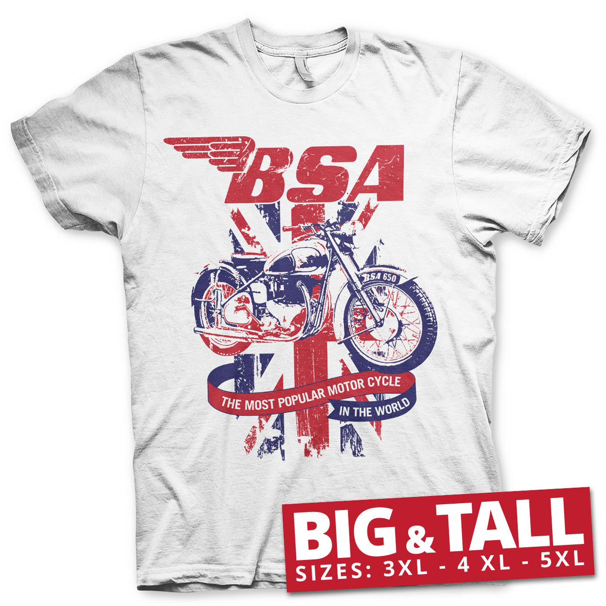 B.S.A. Union Jack Big & Tall T-Shirt