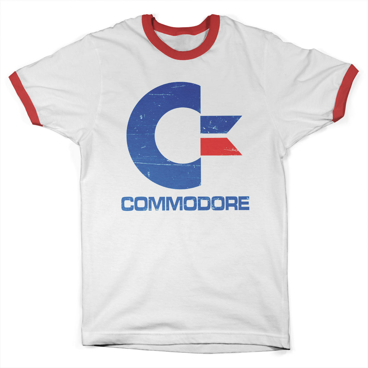 Commodore Vintage Logo Ringer Tee