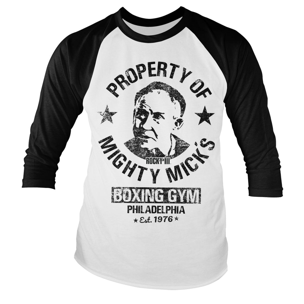 Rocky - Mighty Mick's Gym Baseball Long Sleeve Tee