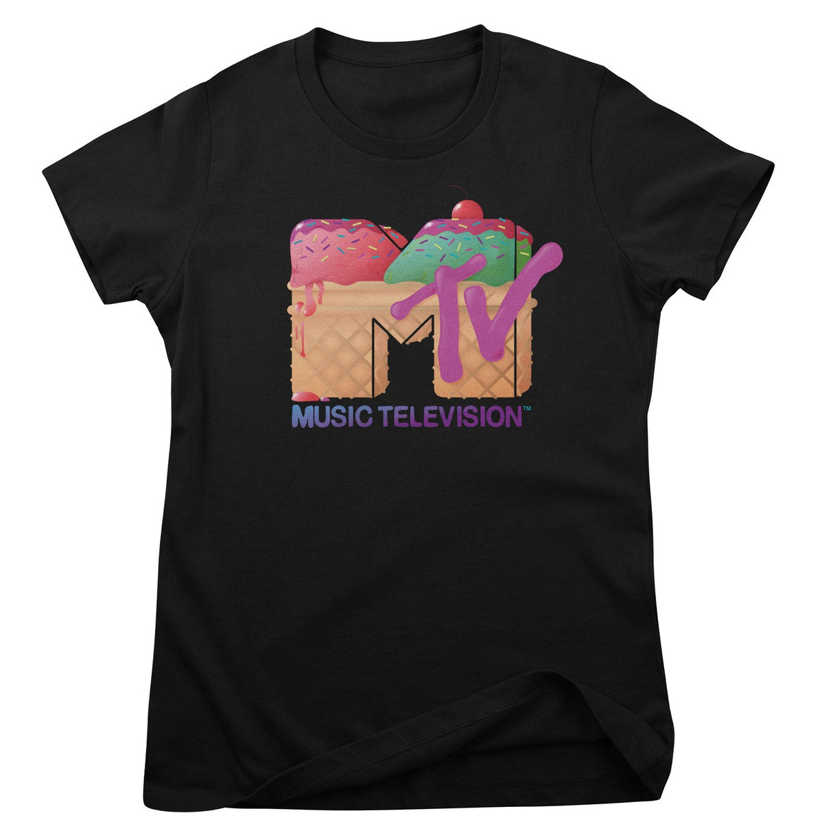 MTV Ice Cream Logo Girly Tee