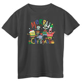 SpongeBob - Merry Christmas Kids Tee