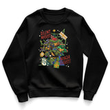 Silent Night - Ninja Fight Kids Sweatshirt