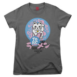 Lucky Cat Pastel Girly Tee