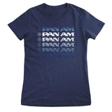 Pan-Am Stacked Logos Girly Tee