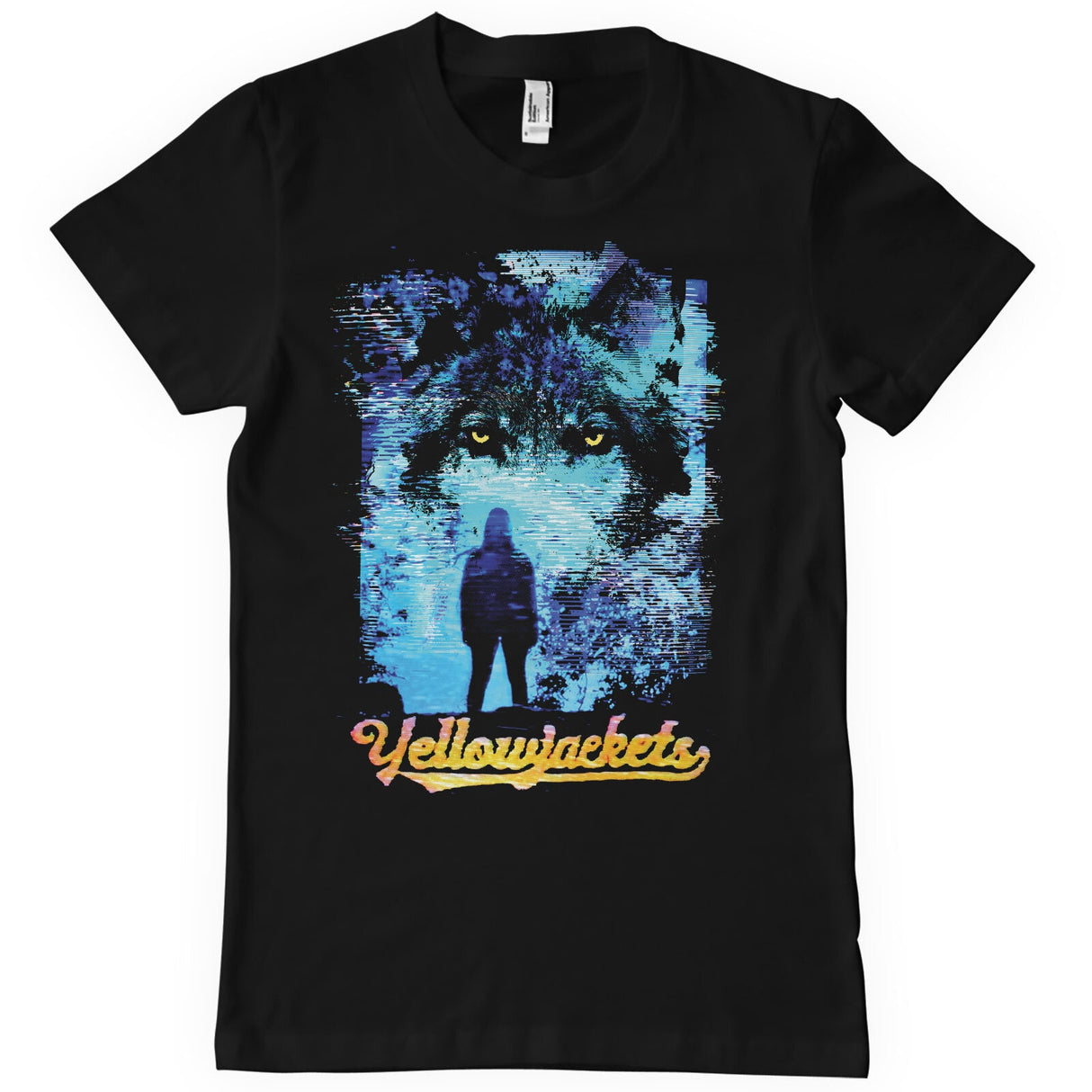 Distressed Yellowjackets Wolf T-Shirt