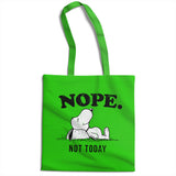 Peanuts - Nope. Not Today Tote Bag