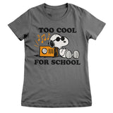 Snoopy - Too Cool For School Girly Tee