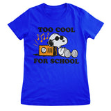 Snoopy - Too Cool For School Girly Tee