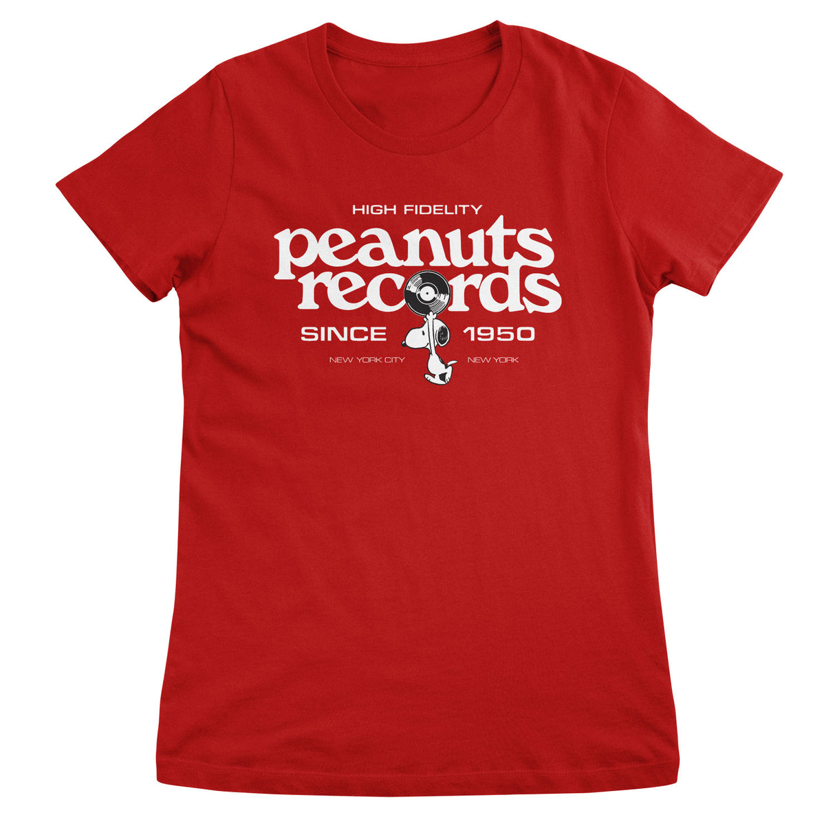 Peanuts Records Since 1950 Girly Tee