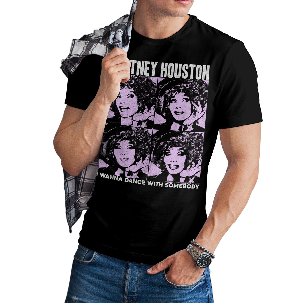 Whitney Houston Pop Art T-Shirt T-Shirt