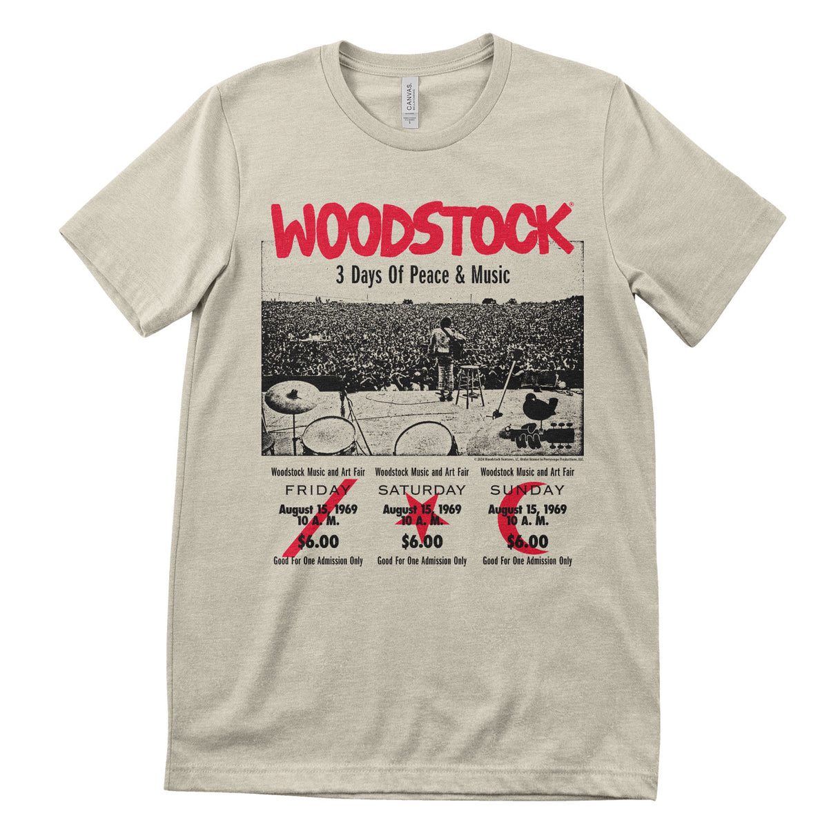 Woodstock - 3 Day Ticket T-Shirt