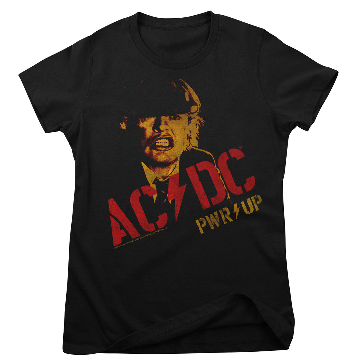 AC/DC Angus Young PWR-UP Girly Tee