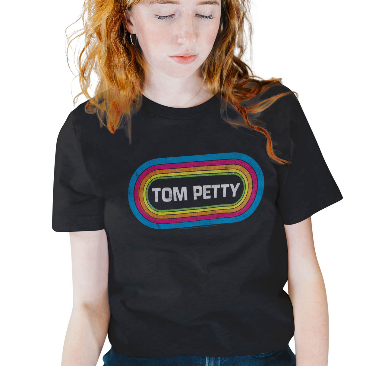 Tom Petty Retro Logo Girly Tee