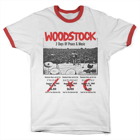 Woodstock - 3 Day Ticket Ringer Tee