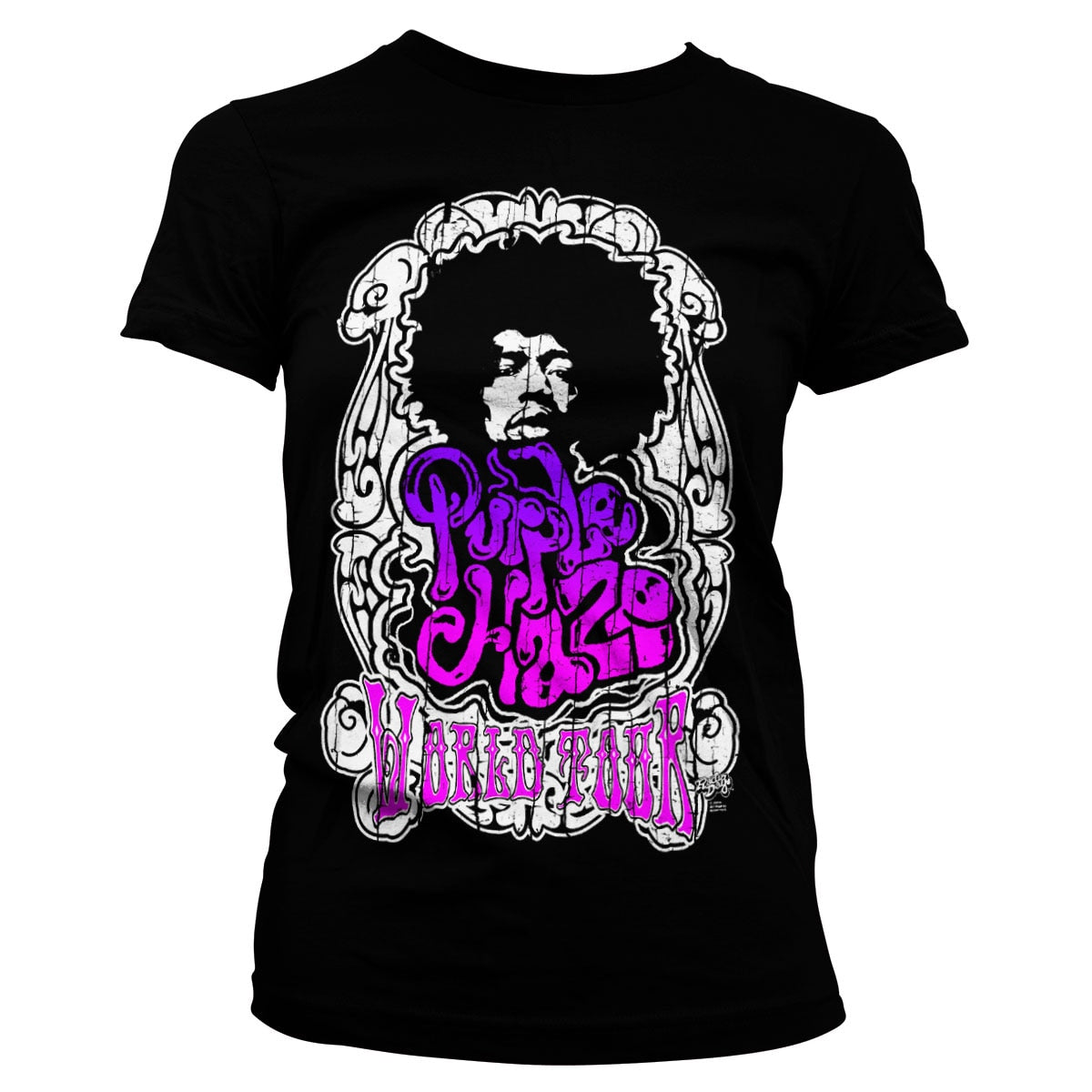 Jimi Hendrix - Purple Haze World Tour Girly Tee