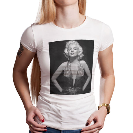 Marilyn Monroe - Fancy Low Cut  Portrait Girly Tee