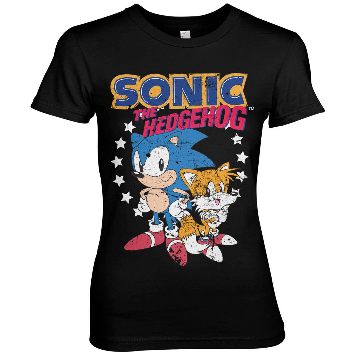 Sonic The Hedgehog - Sonic & Tails Girly Tee