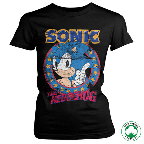 Sonic The Hedgehog Organic Girly T-Shirt