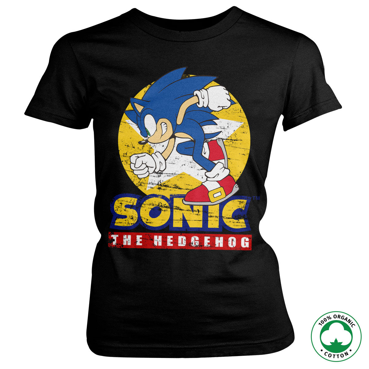 Fast Sonic - Sonic The Hedgehog Organic Girly Tee