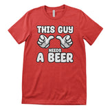 Cartoon Hands - This Guy Needs A Beer Tee